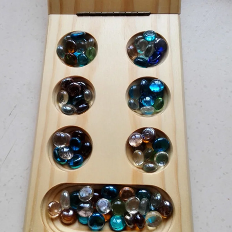 Africa Mancala Board Game Funny Entertainment Game Play with Family/Friends/Party Best Gift for Children