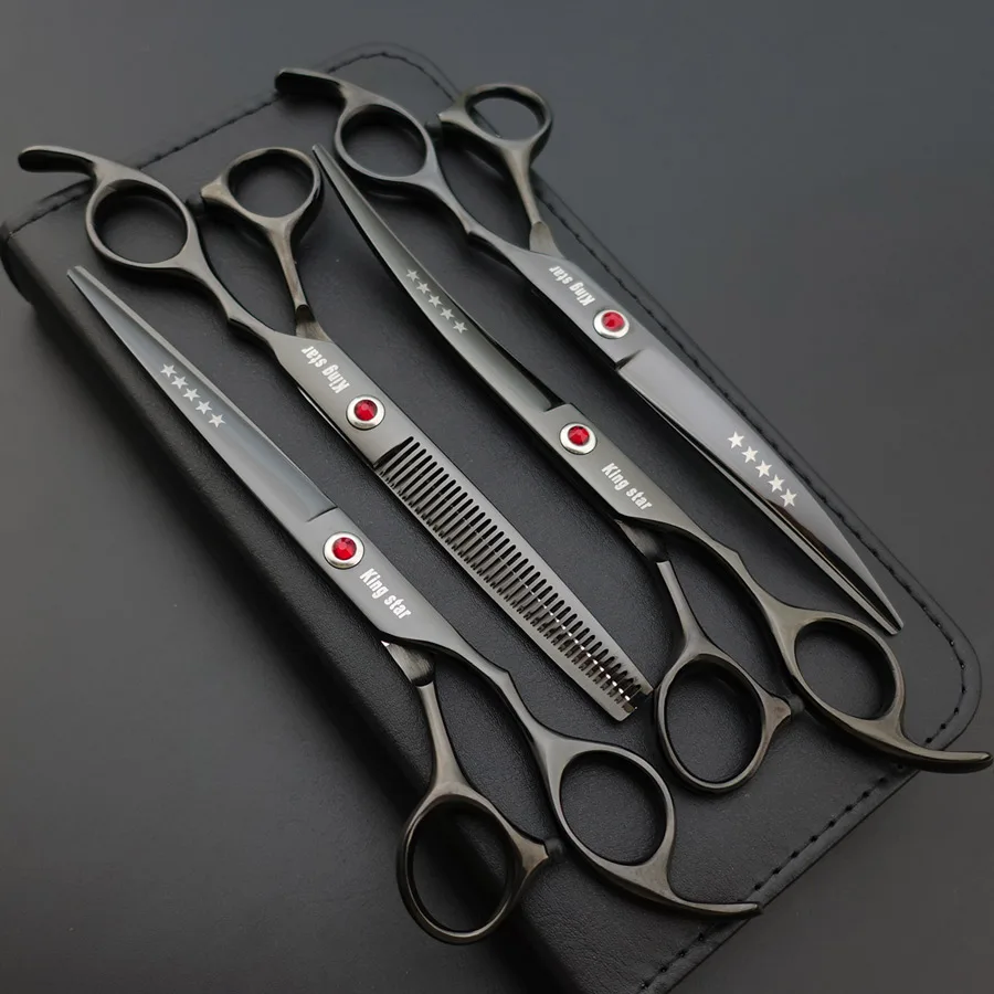 7 inch Pro pet grooming scissors Shears Cutting&Thinng&curved scissors