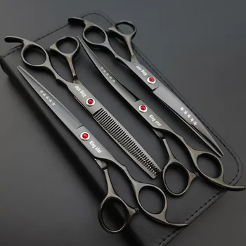 

7 inch Pro pet grooming scissors Shears Cutting&Thinng&curved scissors for dog grooming k418