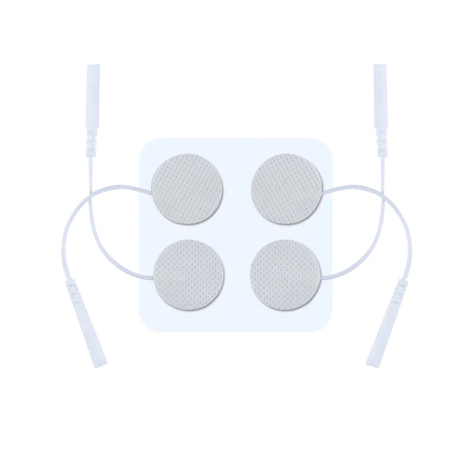 10 Pairs TENS Electrodes Pads Size Diameter 2.5cm With Plug Hole 2.0mm For TENS/EMS Machines