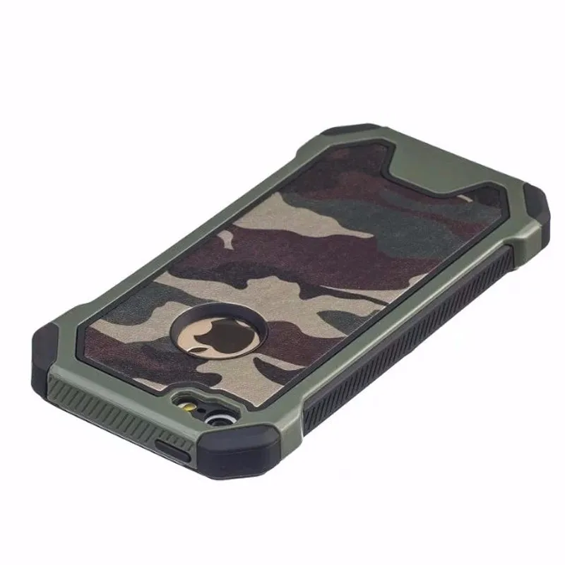 Portefeuille For Apple iPhone 6 6S Camouflage Defender Case Hard Soft Silicone Cover For iPhone 7 Plus 5 5S SE Coque Accessories (6)