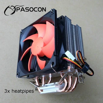 

3 Heatpipes Computer Case Cooling Fan 12V Silent Big Airflow Computer CPU Chipset Heatsink Server Cooling Fan Intel 775 1156 am3