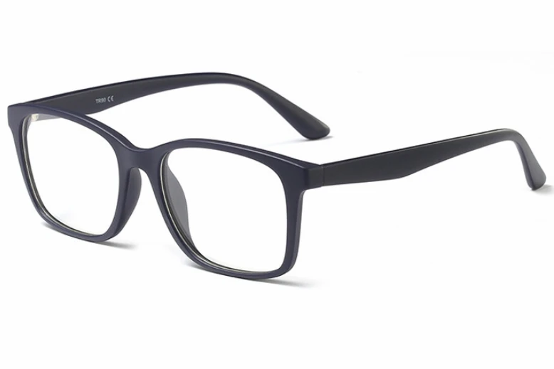 TR90 оправа классические квадратные очки оправа для мужчин и женщин трендовые оптические модные компьютерные очки 45711 - Цвет оправы: C3 matte blue