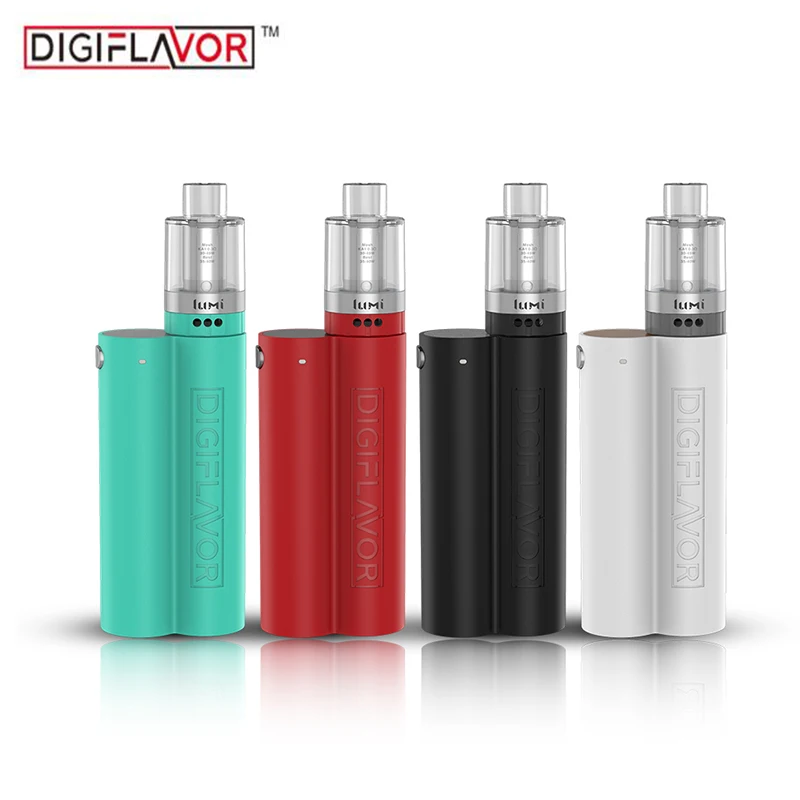 

Original Digiflavor Lunar Kit Electronic Cigarette AS chipset ABS Lunar MOD with 4ML Lumi Tank By Daul 18650 Battery Ecigarette