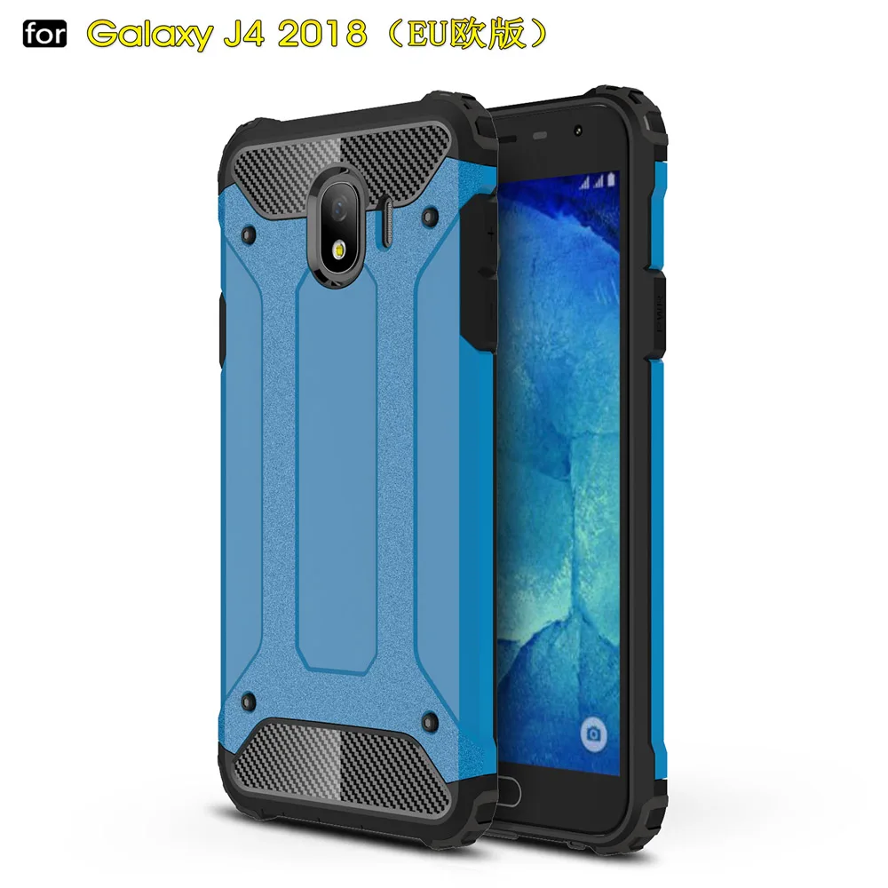 Coque 5.5For samsung Galaxy J4 чехол для samsung Galaxy J4 SM J400 J400f Sm-J400 Sm-J400f телефона чехол-лента на заднюю панель - Цвет: Sky Blue