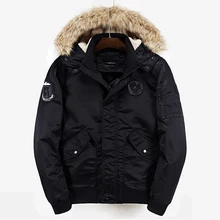 Полиэстеровая зимняя летная куртка, пальто, куртки и пальто для мужчин, толстая теплая Модная Повседневная куртка с вышитым логотипом, Мужская Военная парка