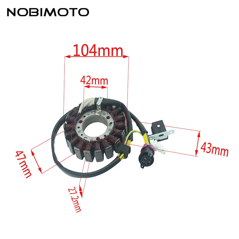 Генератор мотоцикла обмотка статора Магнето Comp подходит для Linhai 250CC 300CC Feishen 250CC 300CC мото Скутер ATV двигатели 2CQ-168
