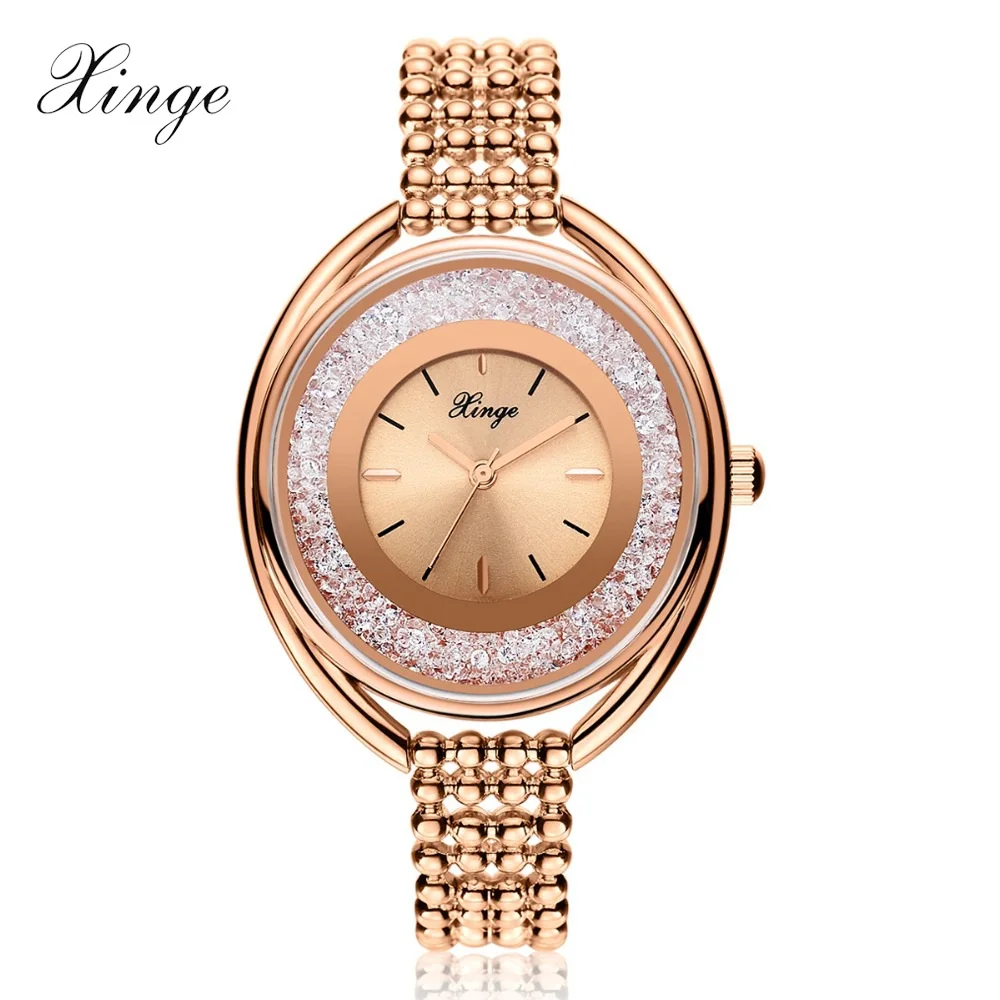 

Xinge Brand Luxury Zircon Bracelet Wrist Watch Women Dress Watches Ladies Sport Business Top Quality Clock Quartz Watches