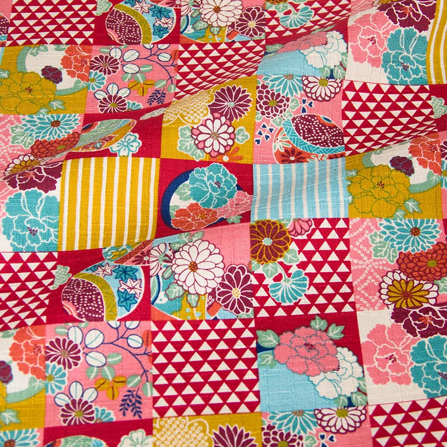 50cm*110cm Japanese DIY Patchwork Kimono Textured Cotton Fabrics