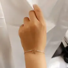 Doreen Box Простой полый пятиконечная звезда браслет женский личность Творческий Дикий браслет ювелирные изделия, 1 шт