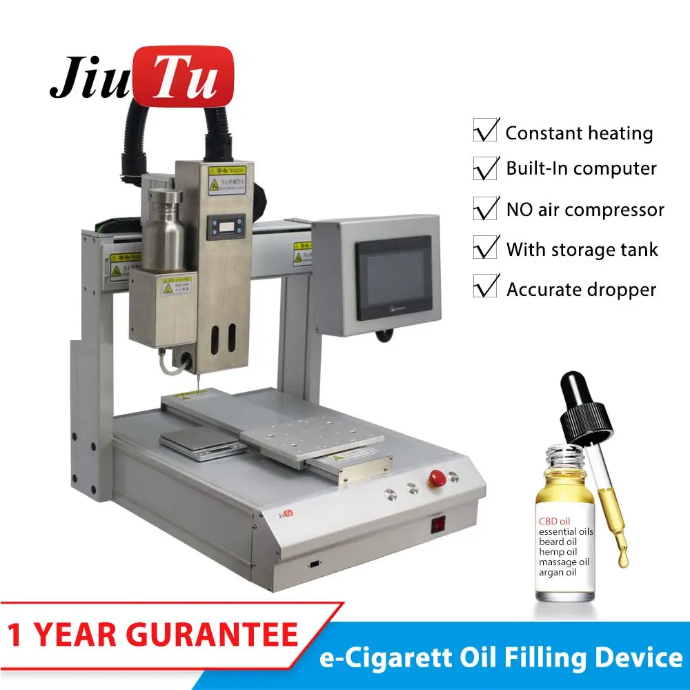 

High Pressure Electric Cigarette Filling Capping Machine Smoke Refill Machine E-cigarette Pod Vape Pen Filling Machine Jiutu