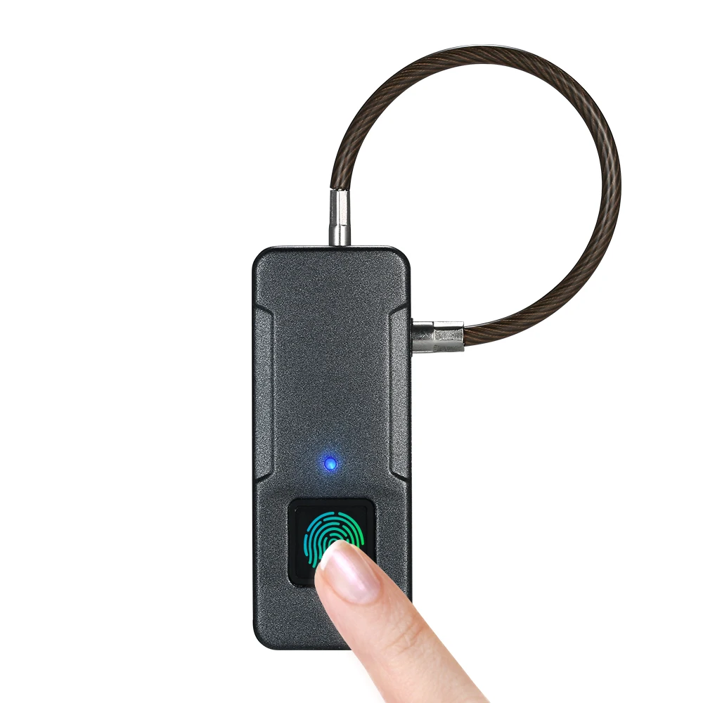 

Smart Fingerprint Lock USB Rechargeable 10 Sets Fingerprints IP65 Waterproof Anti-Theft Security Padlock Door Luggage Case Lock