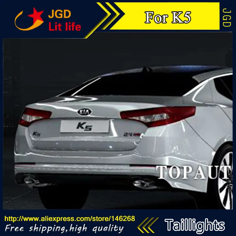 Car Styling tail lights for KIA K5 2010-2014 LED Tail Lamp rear trunk lamp cover drl+signal+brake+r