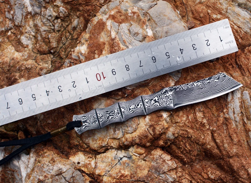 Купить Voltron день Высокое Дамаск Сталь прямые Ножи Коллекция подарков Открытый Кемпинг Многофункциональный Ножи