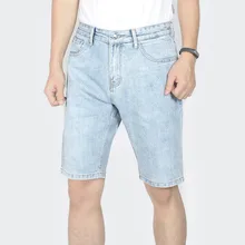 Мужские джинсовые шорты летние новые джинсовые шорты корейский светильник классические трендовые пять шорты больше размера 28-34 36