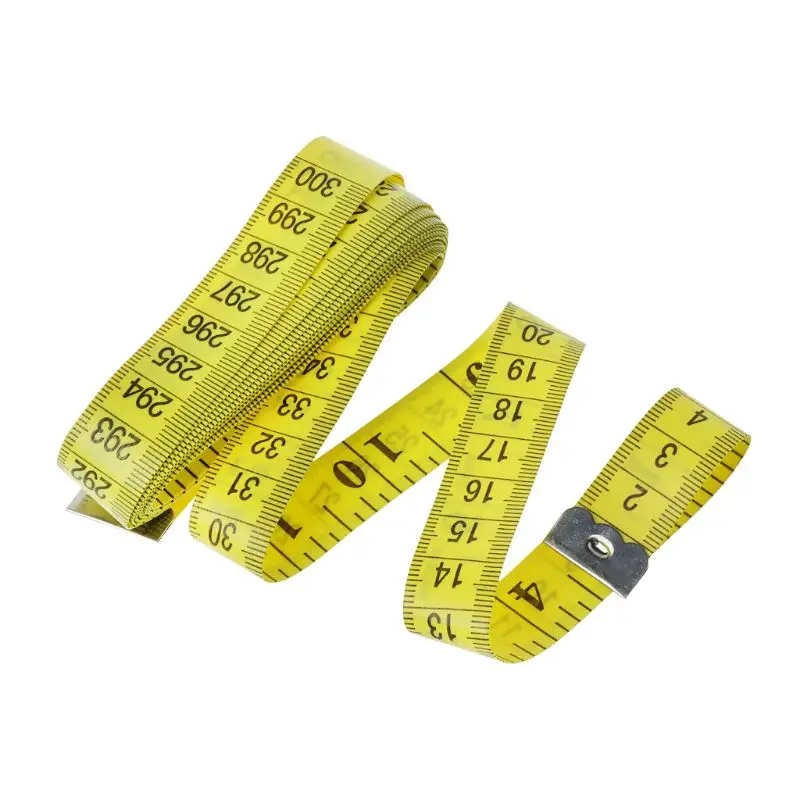 

2 Colors 300cm/120" Flat Tape Measure For Tailor Sewing Cloth Soft Body Measuring Ruler Width 1.8cm/0.71"