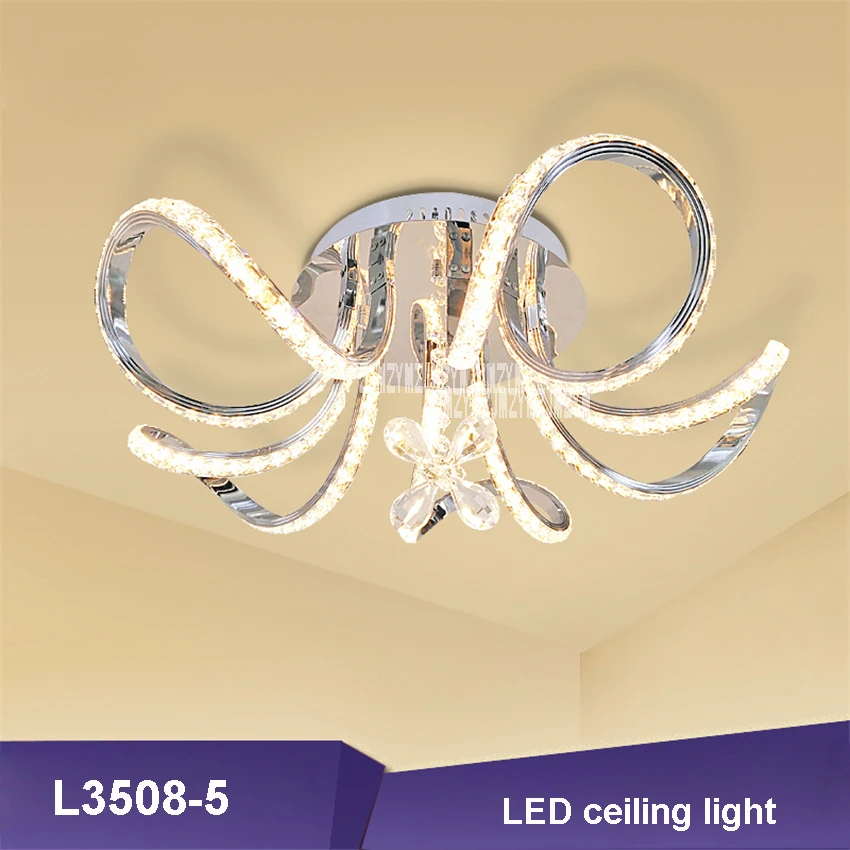 

L3508-5 LED Art Flowers Crystal Lamp European-style Home Modern LED Ceiling Light For Living Room Bedroom Lighting 110V/220V 65W