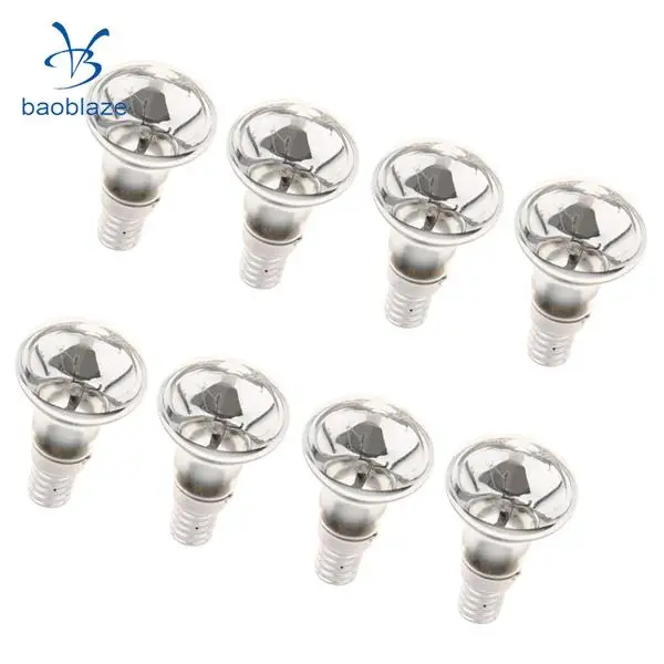 8Pcs E14 R39 Reflector Type Spotlight Spot Light Bulb   Lamp Replacement Small Screw SES 30W