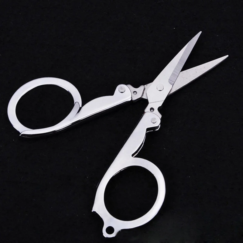 Durable Folding Scissors Stainless Steel Scissors Mini Folding Scissors Travel Home