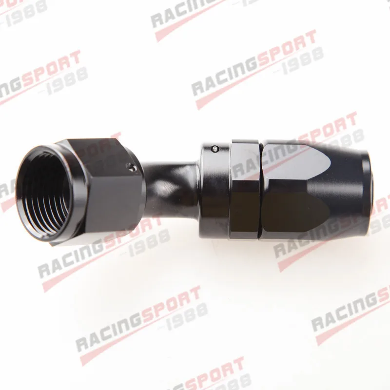 RaceFlux Swivel Seal 45-Degree Hose End To O-Ring Fitting, -10AN To -10AN O-Ring - Foto 5