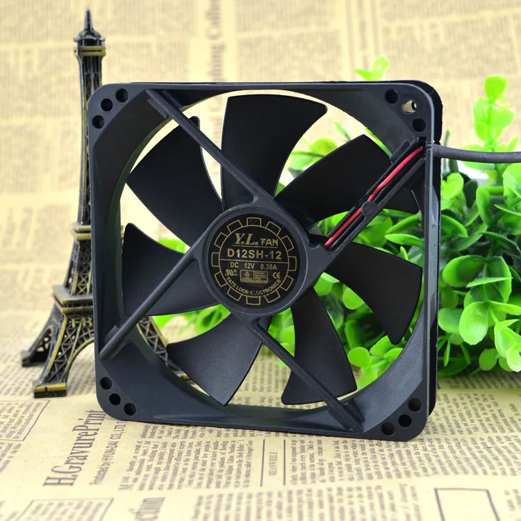 12CM/ 120*120*25MM cm 12V ultra quiet power supply fan D12SM 12in Fans