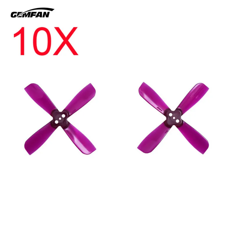 

10 Pairs Gemfan 2035 2X3.5X4 4 Blade 1.5mm Mounting Hole CW CCW FPV Racing Propeller Purple