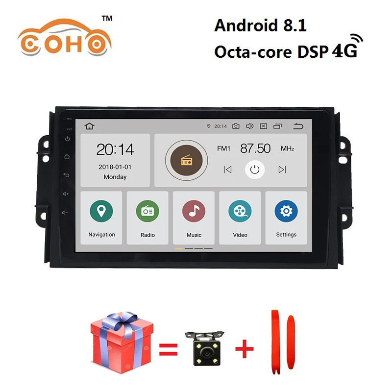 

Car audio Android 9.0 8-core 4/64G for 2016 Chery Tiggo 3X with Radio BT GPS navigation Carplay DSP support SWC and WIFI