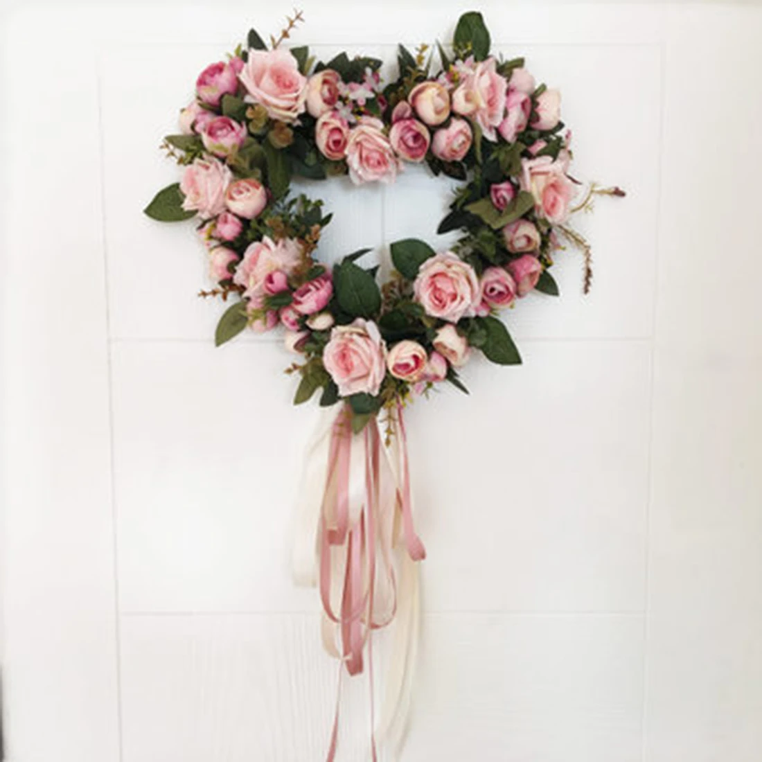 Silk Artificial Flowers Wreaths Artificial Garland For Wedding Decoration Door Home Party Decor Perfect Quality