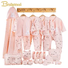 Хлопковая одежда для новорожденных; Подарочный комплект для малышей; Одежда для новорожденных девочек с милым принтом; Одежда для младенцев; одежда для маленьких мальчиков; Комплект для новорожденных девочек