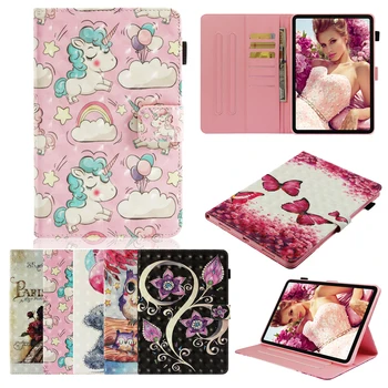 

For iPad mini1 mini2 mini3 mini47" Case 3D Lovely Unicorn owl flower PU Leather TPU Stand Wallet Flip Book Cover iPad mini1 2 3