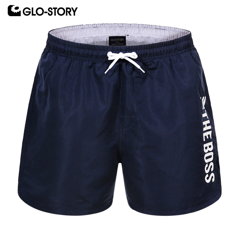 

GLO-STORY 2019 New Summer Board Short Men Sporting Beach Shorts Casual Fashion Short Pants MTK-7770