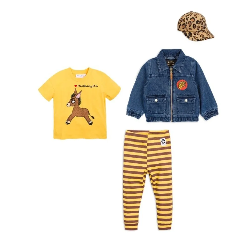 

2018 INS HOT KIDS tiger PATTERN CARTOON JEANS COAT BOYS CLOTHING GIRLS CLOTHING VESTIDO BRAND KIDS JACKETS COAT AUTUMN WINTER