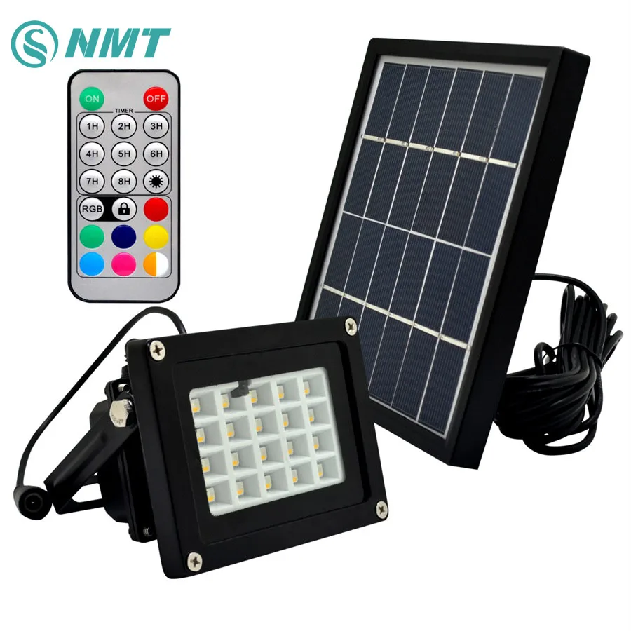 

LED Solar Lights Waterproof Solar Lamp 20led/56led multi-function RGBWW Led floodlights waterproof outdoor lights