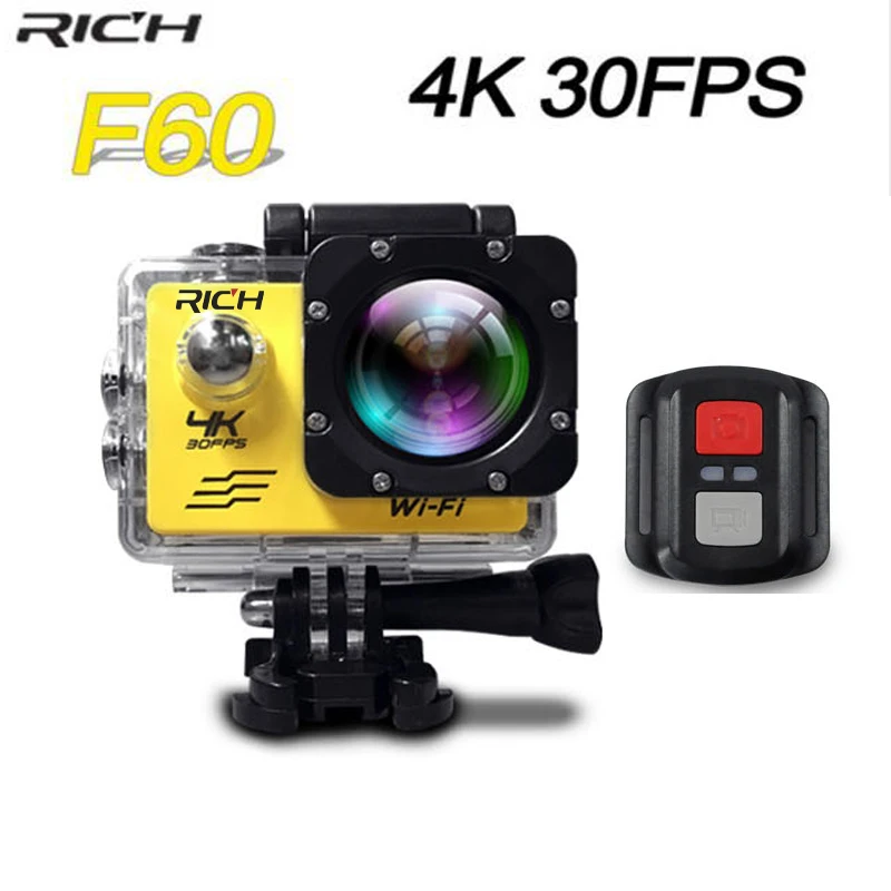 RICH Action Camera 4K Sports WiFi Photo camara 12MP 1080P Full HD 2