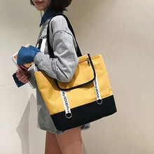 Многоразовая хозяйственная сумка брезентовый мешок тканевая сумка женская большая Складная Корейская стильная Высокое качество Новинка