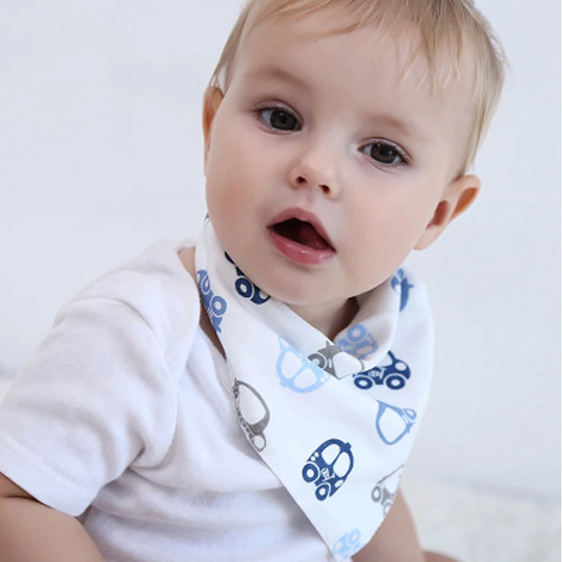 Newborn Baby Bibs cotton Bandana bibs Kid Infant slabber baby bibs cartoon Lunch Feeding Bib Waterproof Saliva Baby Stuff babe