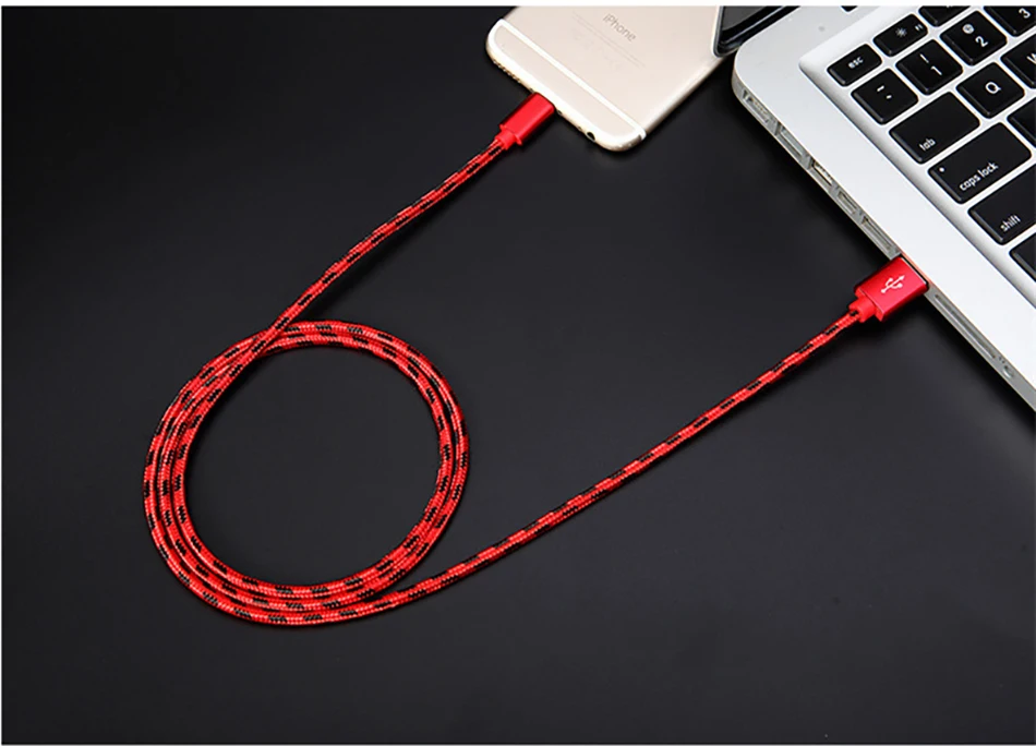  Nylon USB Charge Cable Fast Charging 8 Pin For iPhone X 8 7 6 6S 5 5s Se Plus For iPad Mini Lighting Charger Cables 1M 2M (17)