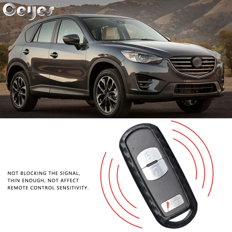 Carbon fiber key cover for MAZDA (4)