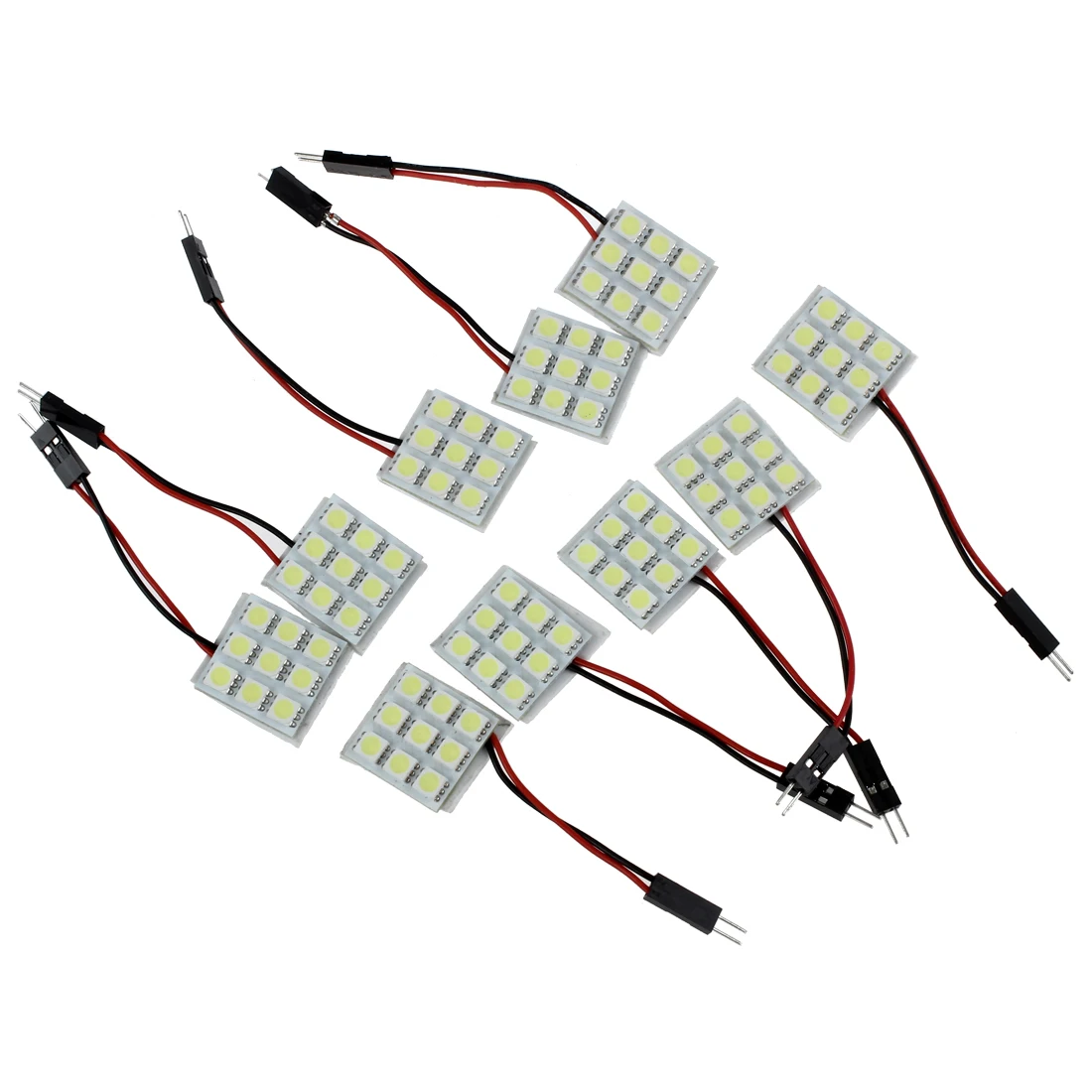 10X T10 9 SMD 5050 светодиодный чистый белый панельный светильник плафон гирлянда для салона Ba9s лампы