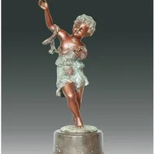 Европа бронзовая скульптура счастливый мальчик ремесла украшения дома Бизнес подарки ep-005s