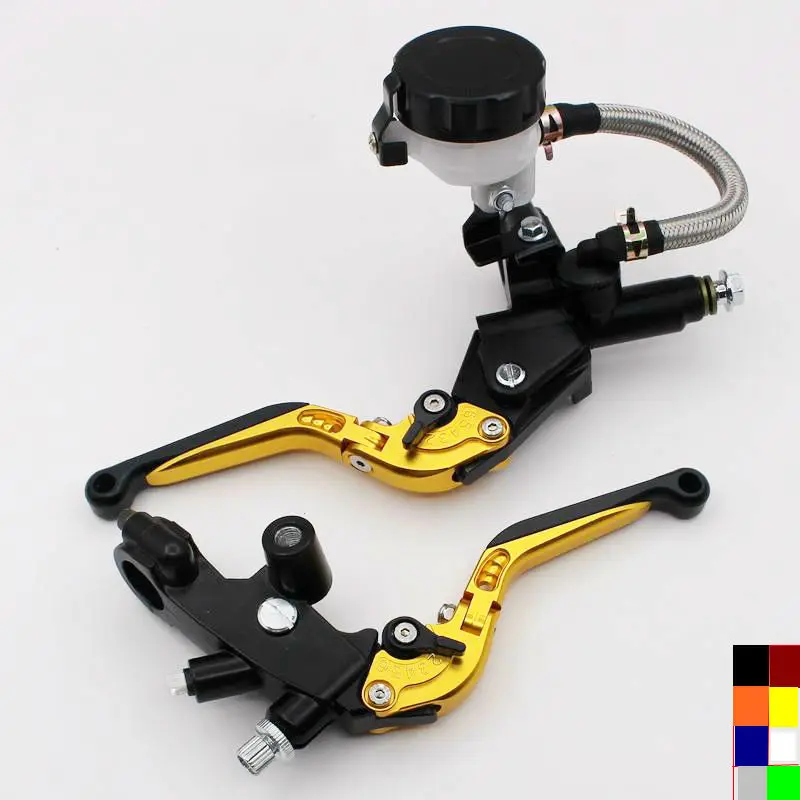 Universal motorcycle 8 color CNC lever 1 pair hydraulic brake clutch