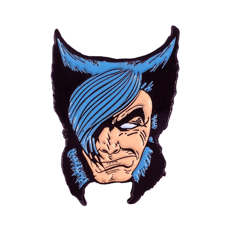 

Wolverines lapel pin retro 80s X-Men superhero brooch Marvel comics fans gift