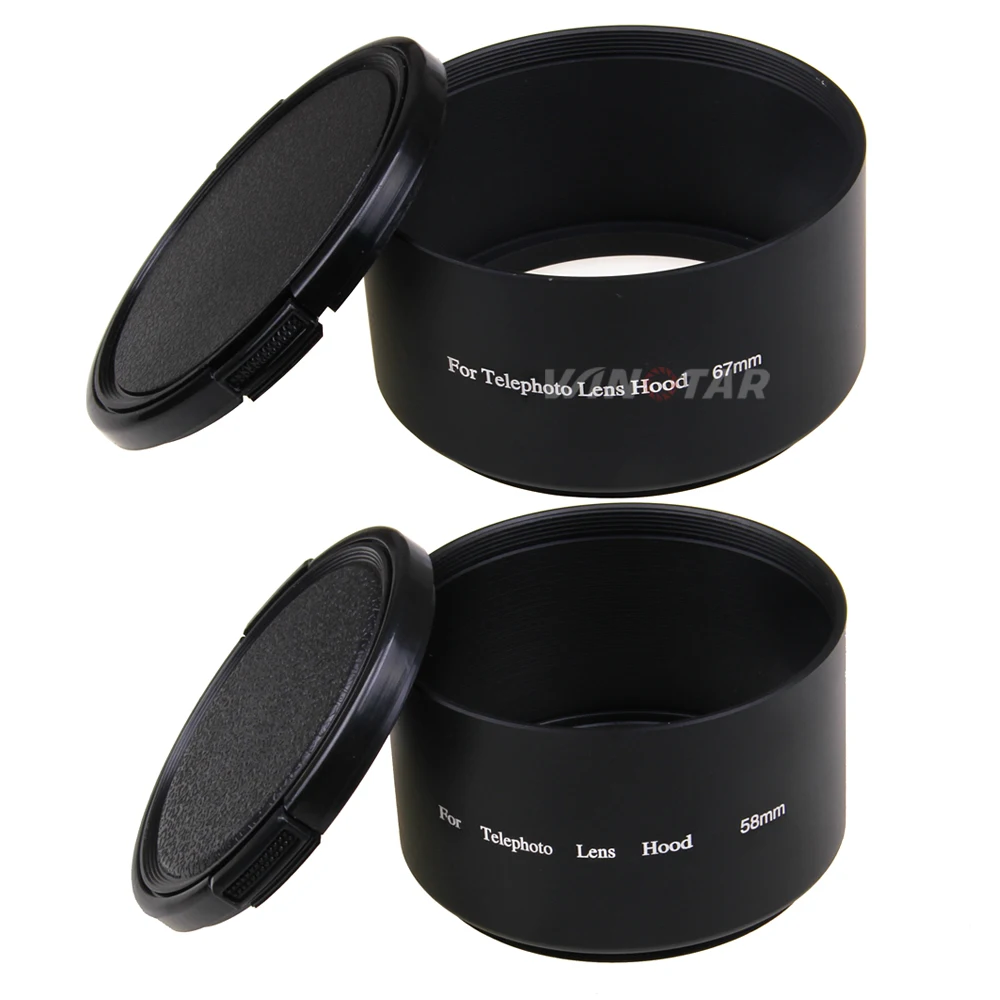 

49mm 52 55 58mm 62 67mm 72mm 77 82mm Telephoto Metal Lens Hood for Canon Nikon Sony Pentax Olympus Tamron Fujifilm Sigma Tamron