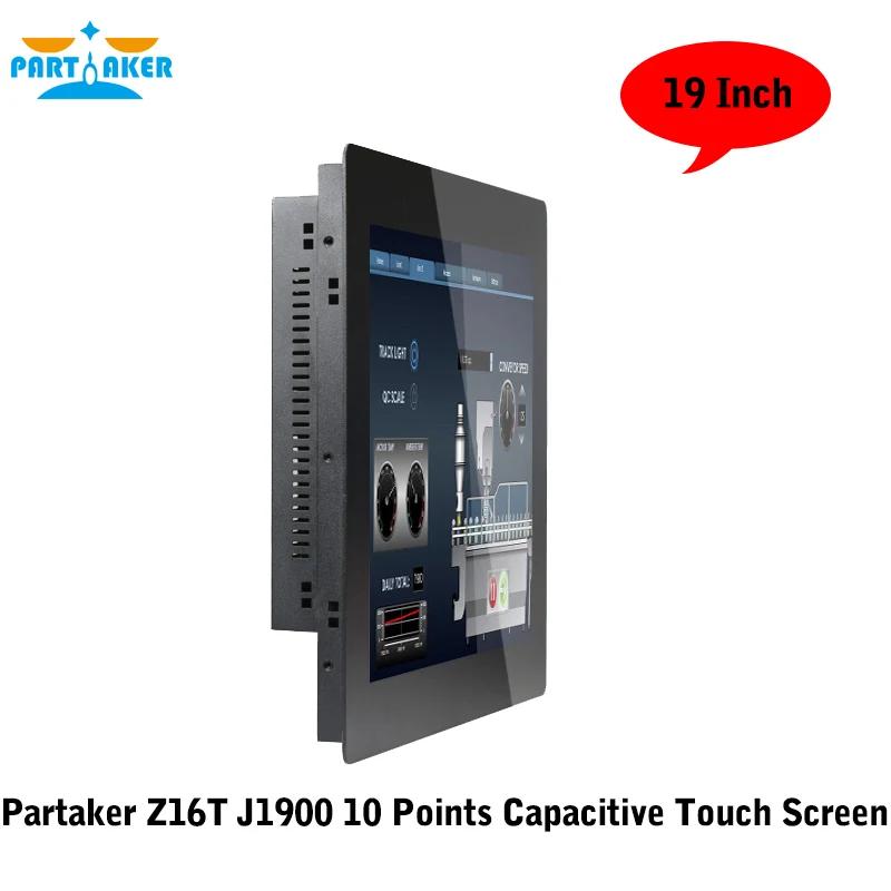 

Partaker Z16T All In One PC Touch Screen With 19 Inch 2MM Panel Bay Trail Celeron J1900 Quad Core