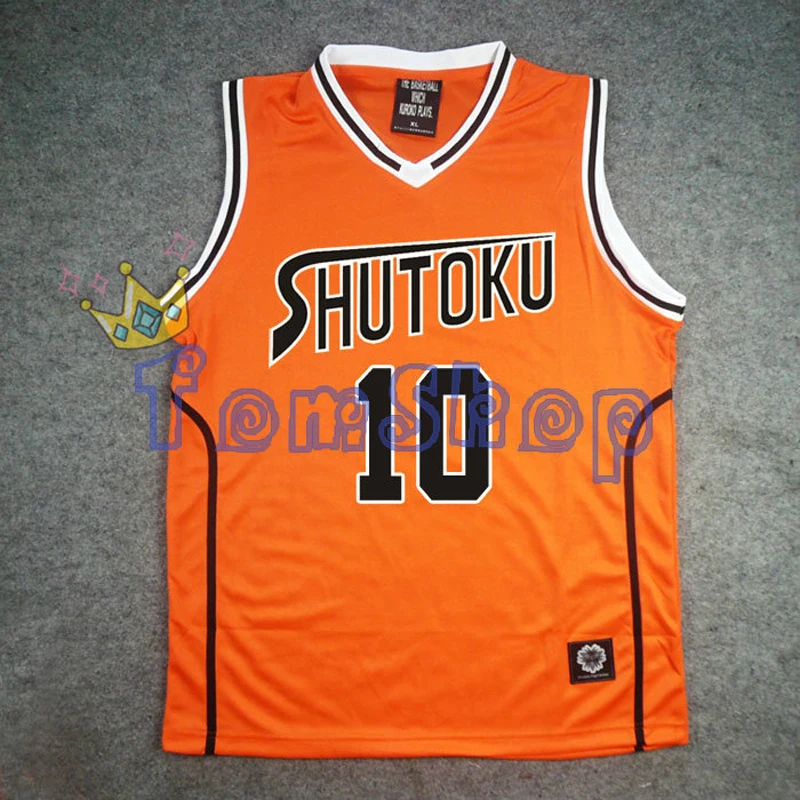 Аниме KUROKO'S Баскетбол Kuroko no Basuke Косплей Shutoku школа#6 Midorima Shintaro гость Баскетбол Джерси Спортивная одежда оранжевый
