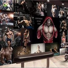 Beibehang обои домашний декор рулоны бумаги моды тренажерный зал бокс тренажерный зал сексуальные мужчины и женщины плакат рабочие фото обои стены