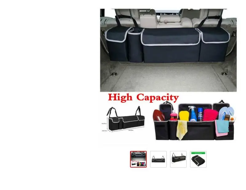 

Car Organizer Trunk Backseat Adjustable