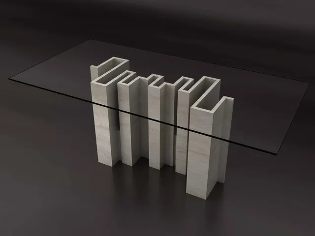 New Design Travertine Table Set High Quality Natural Marble Dining New Design Travertine Table Set High Quality Natural Marble Dining Furniture Rectangle Smart Nb