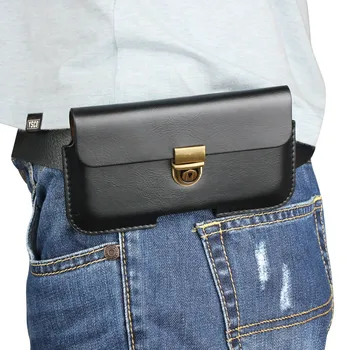 

Slim Outdoor Leather Waist Belt Pouch Phone Case Cover For UHANS I8 / MX / Ulefone Mix 2 / BLUBOO S8 Plus / AllCall Madrid