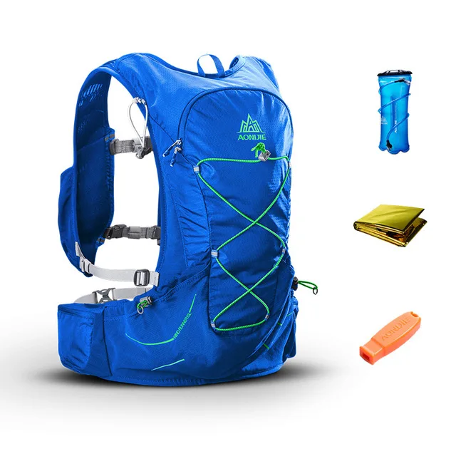 Blue 6 AONIJIE 15L легкий гидратационный рюкзак для бега, сумка для походов, кемпинга, бега, марафона, гонок, спорта - Цвет: Blue 6